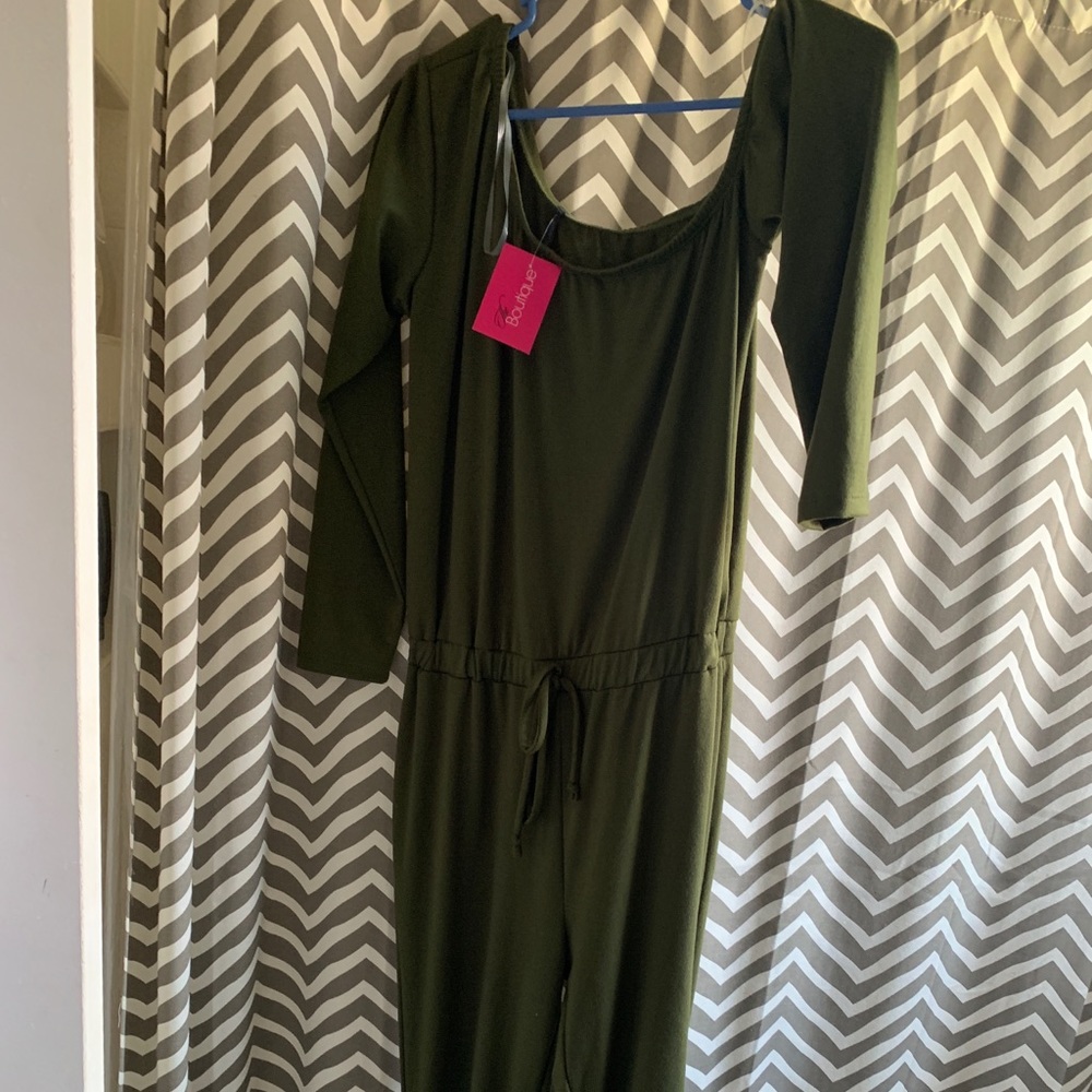 Olive green jumpsuit